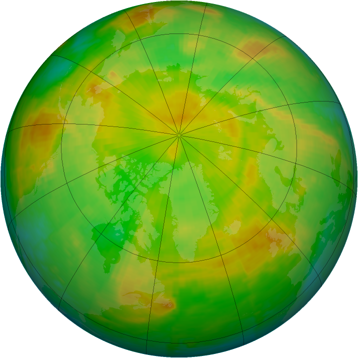 Arctic ozone map for 03 June 1994